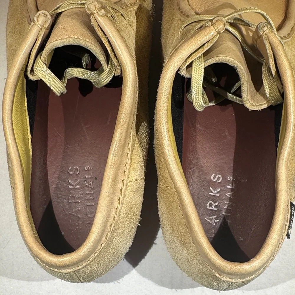 Clarks Mens Wallabies Maple Leather Suede Waterproof Hip Shoes Lumberjack, sz 8